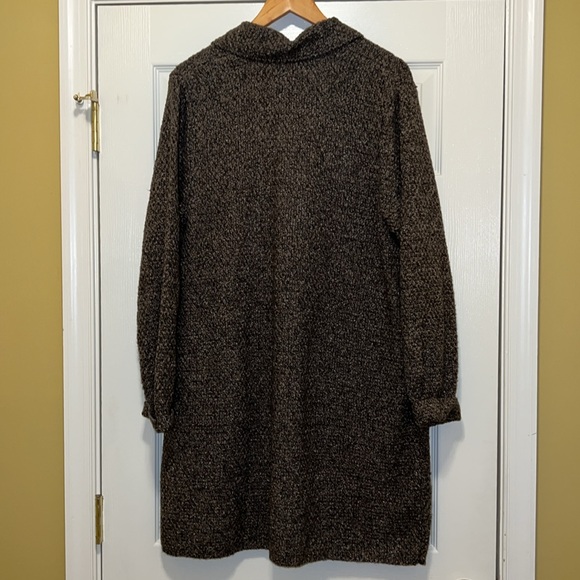 J. Jill L duster length cardigan grey/brown with pockets. - Picture 4 of 4